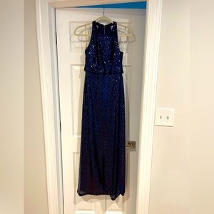 Jenny Yoo Navy Sequin Bridesmaids Dress - Sloane - Size 0